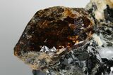 Fluorescent Zircon Crystal in Feldspar & Biotite - Norway #175857-1